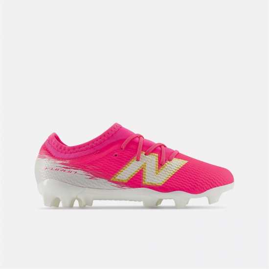 New Balance Unisex Kids' Furon .3 Firm Ground Football Boots Pink/White New Balance Unisex Kids' Furon .3 Firm Ground Football Boots Pink/White