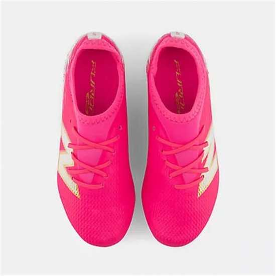 New Balance Unisex Kids' Furon .3 Firm Ground Football Boots Pink/White New Balance Unisex Kids' Furon .3 Firm Ground Football Boots Pink/White