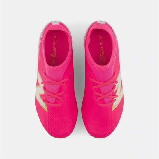 New Balance Unisex Kids' Furon .3 Firm Ground Football Boots Pink/White New Balance Unisex Kids' Furon .3 Firm Ground Football Boots Pink/White