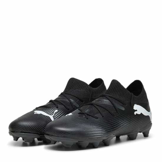 Детски футболни бутонки Puma Future 7 Match Rush Junior Firm Ground Football Boots Черно/Бяло Puma Future 7 Match Rush Junior Firm Ground Football Boots Черно/Бяло Детски футболни бутонки