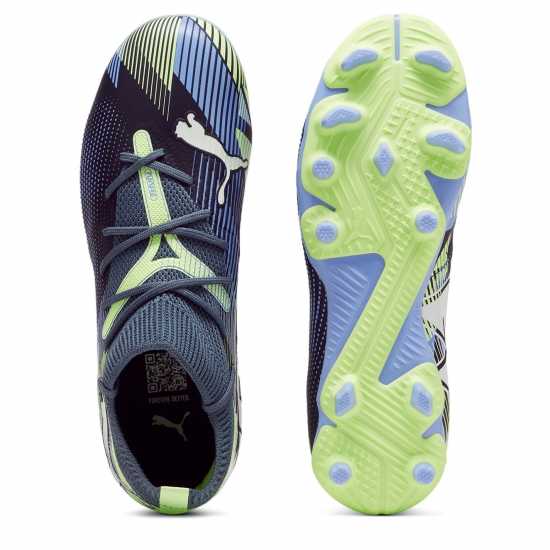 Детски футболни бутонки Puma Future 7 Match Rush Junior Firm Ground Football Boots Сиво/Бяло/Зелено Puma Future 7 Match Rush Junior Firm Ground Football Boots Сиво/Бяло/Зелено Детски футболни бутонки