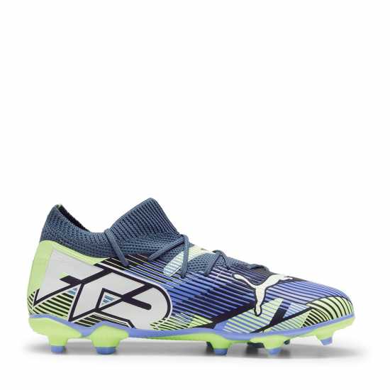 Детски футболни бутонки Puma Future 7 Match Rush Junior Firm Ground Football Boots Сиво/Бяло/Зелено Puma Future 7 Match Rush Junior Firm Ground Football Boots Сиво/Бяло/Зелено Детски футболни бутонки