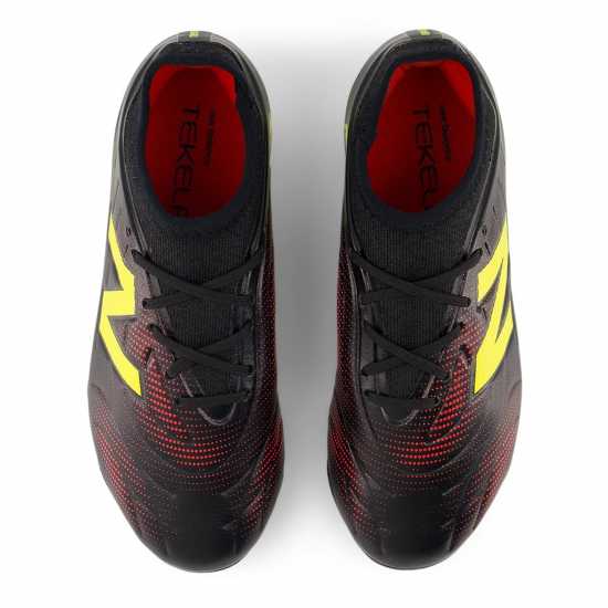 Unisex Kids' Tekela .3 Firm Ground Football Boots Black/Yellow Unisex Kids' Tekela .3 Firm Ground Football Boots Black/Yellow