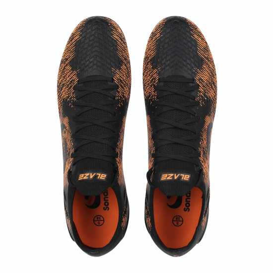Детски футболни бутонки Sondico Blaze Junior Fg Football Boots Черно/Оранжево Sondico Blaze Junior Fg Football Boots Черно/Оранжево Детски футболни бутонки