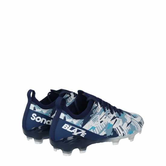Sondico Blaze Junior Fg Football Boots Navy/White Детски футболни бутонки