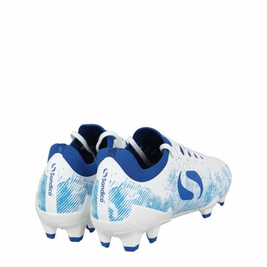 Sondico Blaze Junior Fg Football Boots White/Blue Детски футболни бутонки
