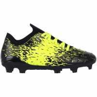 Sondico Blaze Junior Fg Football Boots Black/Yellow Детски футболни бутонки