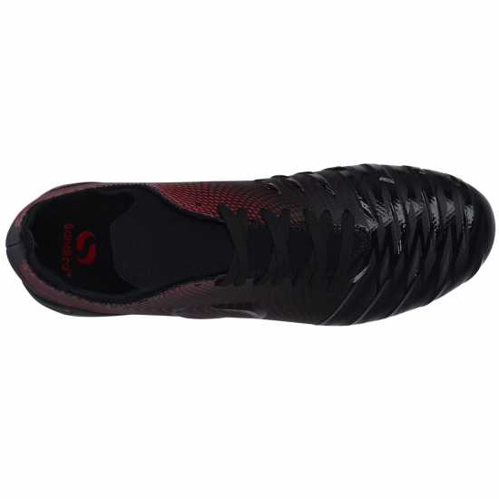 Sondico Blaze Junior Fg Football Boots Black/Red Детски футболни бутонки