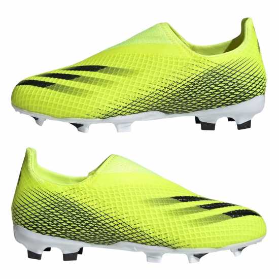 Детски футболни бутонки Adidas X Ghosted .3 Laceless Juniors Firm Ground Football Boots Adidas X Ghosted .3 Laceless Juniors Firm Ground Football Boots Детски футболни бутонки
