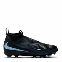 Nike Phantom 6 Academy High Juniors Firm Ground Football Boots Черно/Черно 