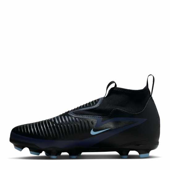 Nike Phantom 6 Academy High Juniors Firm Ground Football Boots Черно/Черно 