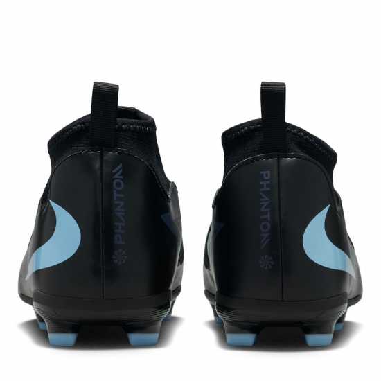 Nike Phantom 6 Academy High Juniors Firm Ground Football Boots Черно/Черно 