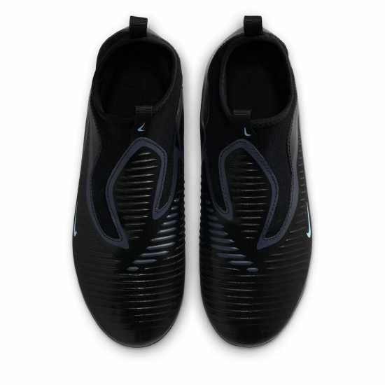 Nike Phantom 6 Academy High Juniors Firm Ground Football Boots Черно/Черно 