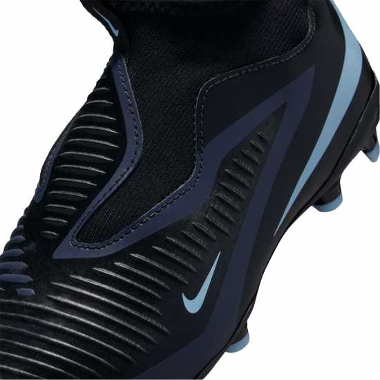 Nike Phantom 6 Academy High Juniors Firm Ground Football Boots Черно/Черно 