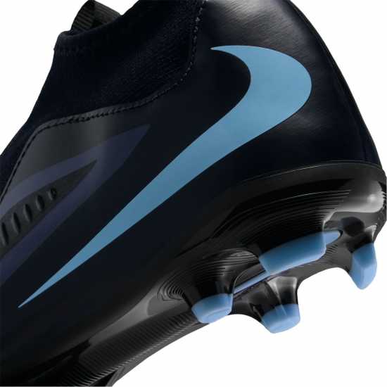 Nike Phantom 6 Academy High Juniors Firm Ground Football Boots Черно/Черно 