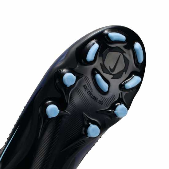 Nike Phantom 6 Academy High Juniors Firm Ground Football Boots Черно/Черно 