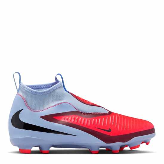 Nike Phantom 6 Academy High Juniors Firm Ground Football Boots Синьо/Лилаво 