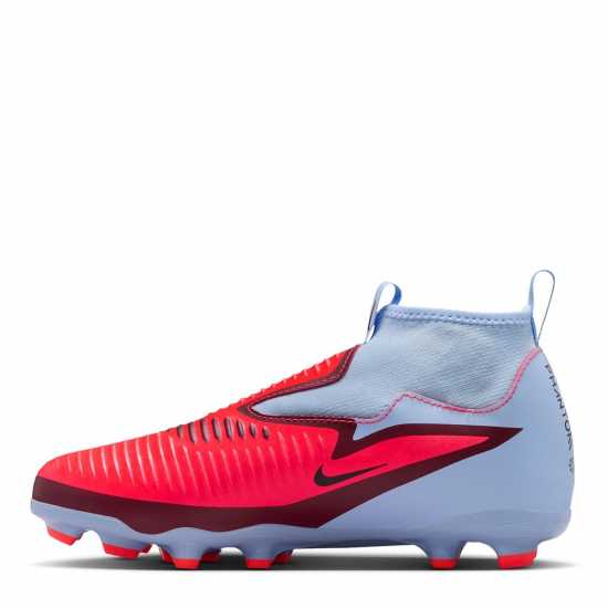 Nike Phantom 6 Academy High Juniors Firm Ground Football Boots Синьо/Лилаво 