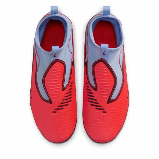 Nike Phantom 6 Academy High Juniors Firm Ground Football Boots Синьо/Лилаво 