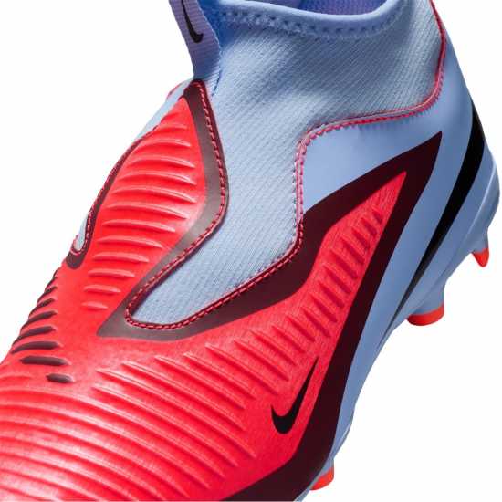 Nike Phantom 6 Academy High Juniors Firm Ground Football Boots Синьо/Лилаво 