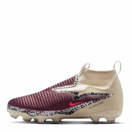 Nike Phantom 6 Academy High Juniors Firm Ground Football Boots Burgundy/Print Nike Phantom 6 Academy High Juniors Firm Ground Football Boots Burgundy/Print