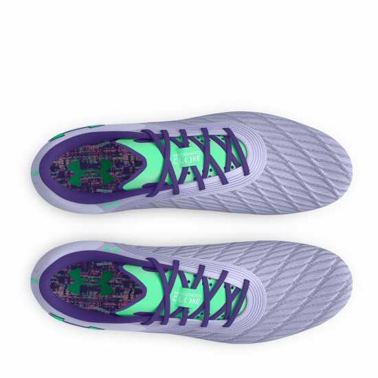 Under Armour Unisex Kids' Clone Mag Pro3 Firm Ground Football Boots Purple 