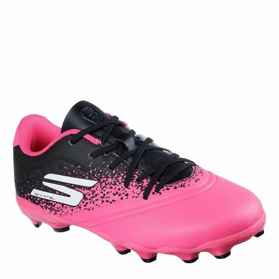 Skechers Razor Juniors Firm Ground Football Boots Черно/Розово 