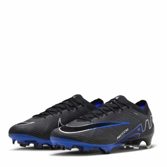 Nike Zoom Mecurial Vapor 15 Juniors Firm Ground Football Boots Черно/хром Детски футболни бутонки