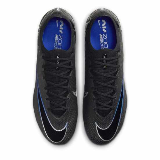 Nike Zoom Mecurial Vapor 15 Juniors Firm Ground Football Boots Черно/хром Детски футболни бутонки