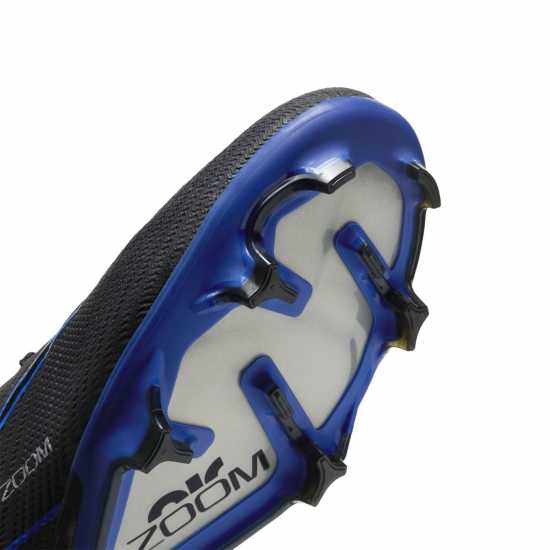 Nike Zoom Mecurial Vapor 15 Juniors Firm Ground Football Boots Черно/хром Детски футболни бутонки