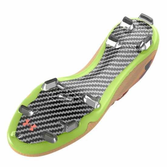 Under Armour Kids' Shadow Elite Firm Ground Football Boots Orange 