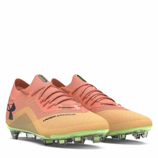 Under Armour Kids' Shadow Elite Firm Ground Football Boots Orange 