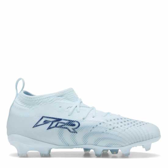 Puma Kids Future 9 Match Firm Ground Football Boots Icy Blue Puma Kids Future 9 Match Firm Ground Football Boots Icy Blue