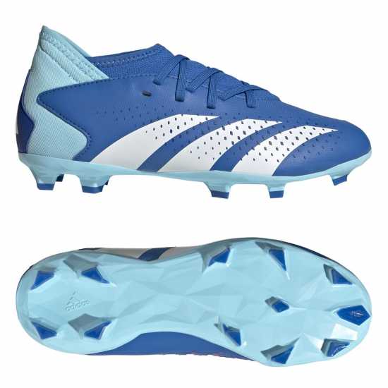 Adidas Predator Edge.3 Junior Firm Ground Football Boots Blue/White Детски футболни бутонки