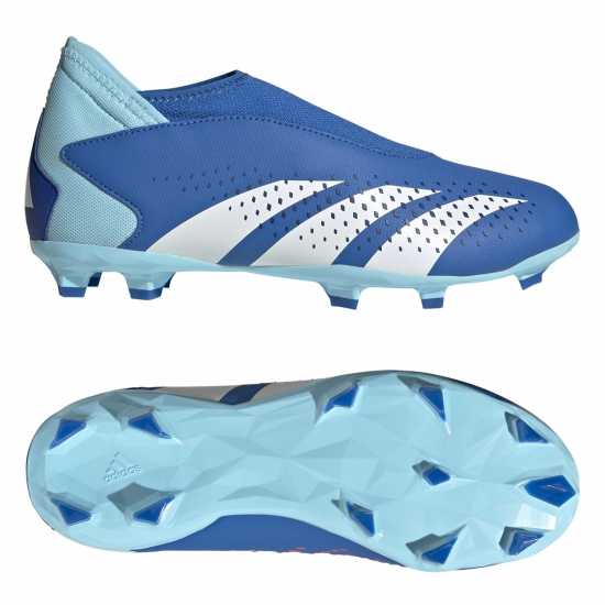 Adidas Детски Футболни Бутонки Predator .3 Firm Ground Football Boots Junior Boys Blue/White Детски футболни бутонки