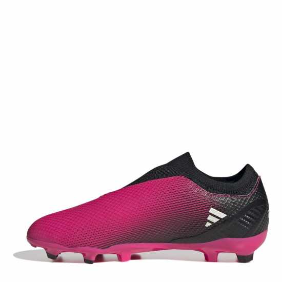 Adidas Детски Футболни Бутонки X. 3 Firm Ground Football Boots Juniors Pink/Black Детски футболни бутонки