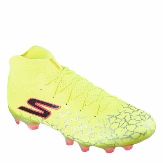 Skechers Skx 01 Elite High Firm Ground Football Boots Yellow/Black Детски футболни бутонки