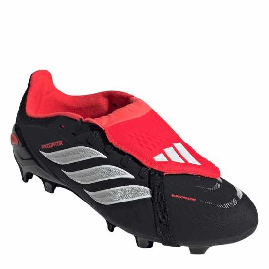 Adidas Детски Футболни Бутонки Predator Elite Fold Over Tongue Firm Ground Football Boots Juniors Black/Red 