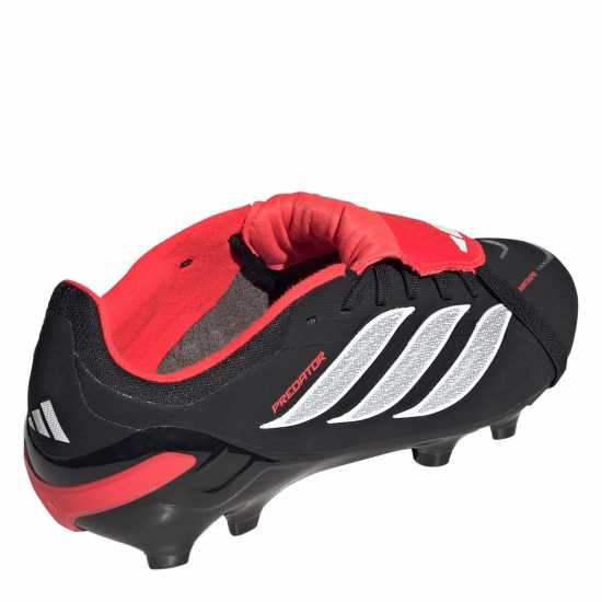 Adidas Детски Футболни Бутонки Predator Elite Fold Over Tongue Firm Ground Football Boots Juniors Black/Red 