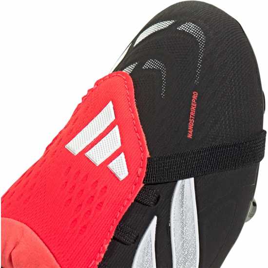 Adidas Детски Футболни Бутонки Predator Elite Fold Over Tongue Firm Ground Football Boots Juniors Black/Red 