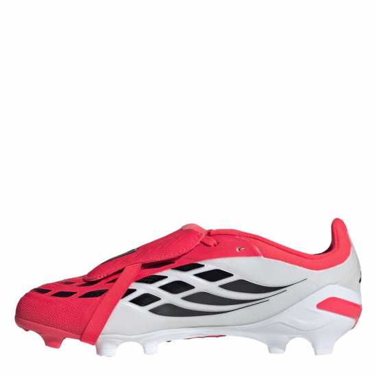 Adidas Детски Футболни Бутонки Predator Elite Fold Over Tongue Firm Ground Football Boots Juniors Red/Blk/White 