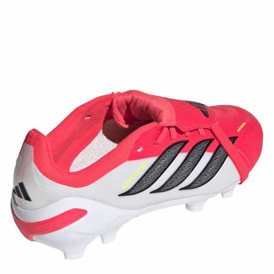 Adidas Детски Футболни Бутонки Predator Elite Fold Over Tongue Firm Ground Football Boots Juniors Red/Blk/White 
