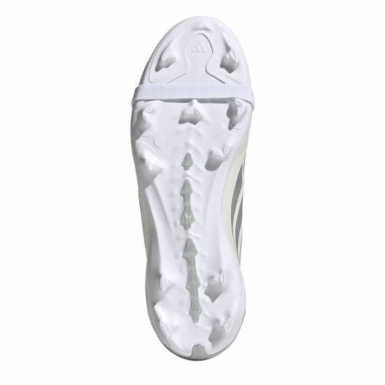 Adidas Детски Футболни Бутонки Predator Fold-Over Tongue League Firm Ground Football Boots Juniors White/Blue 