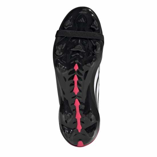 Adidas Детски Футболни Бутонки Predator Fold-Over Tongue League Firm Ground Football Boots Juniors Black/Red 
