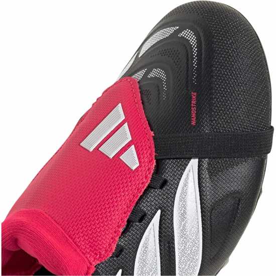 Adidas Детски Футболни Бутонки Predator Fold-Over Tongue League Firm Ground Football Boots Juniors Black/Red 