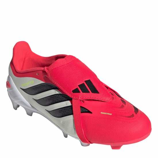 Adidas Детски Футболни Бутонки Predator Fold-Over Tongue Academy Firm Ground Football Boots Juniors Red/Blk/White 