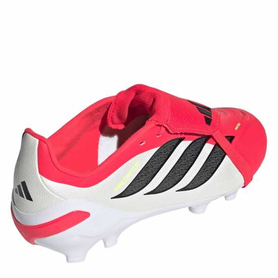 Adidas Детски Футболни Бутонки Predator Fold-Over Tongue Academy Firm Ground Football Boots Juniors Red/Blk/White 