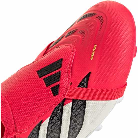 Adidas Детски Футболни Бутонки Predator Fold-Over Tongue Academy Firm Ground Football Boots Juniors Red/Blk/White 