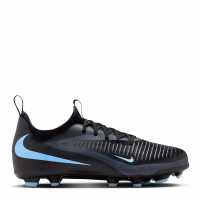 Nike Phantom 6 Academy Low Juniors Firm Ground Football Boots Черно/Черно 