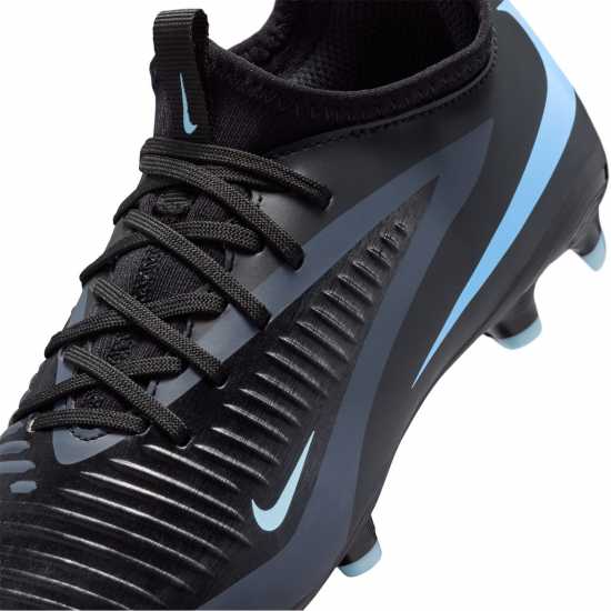 Nike Phantom 6 Academy Low Juniors Firm Ground Football Boots Черно/Черно 